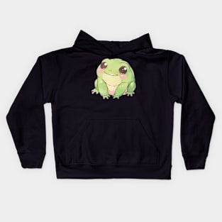 Cute Frog Toad Drawing Kids Hoodie